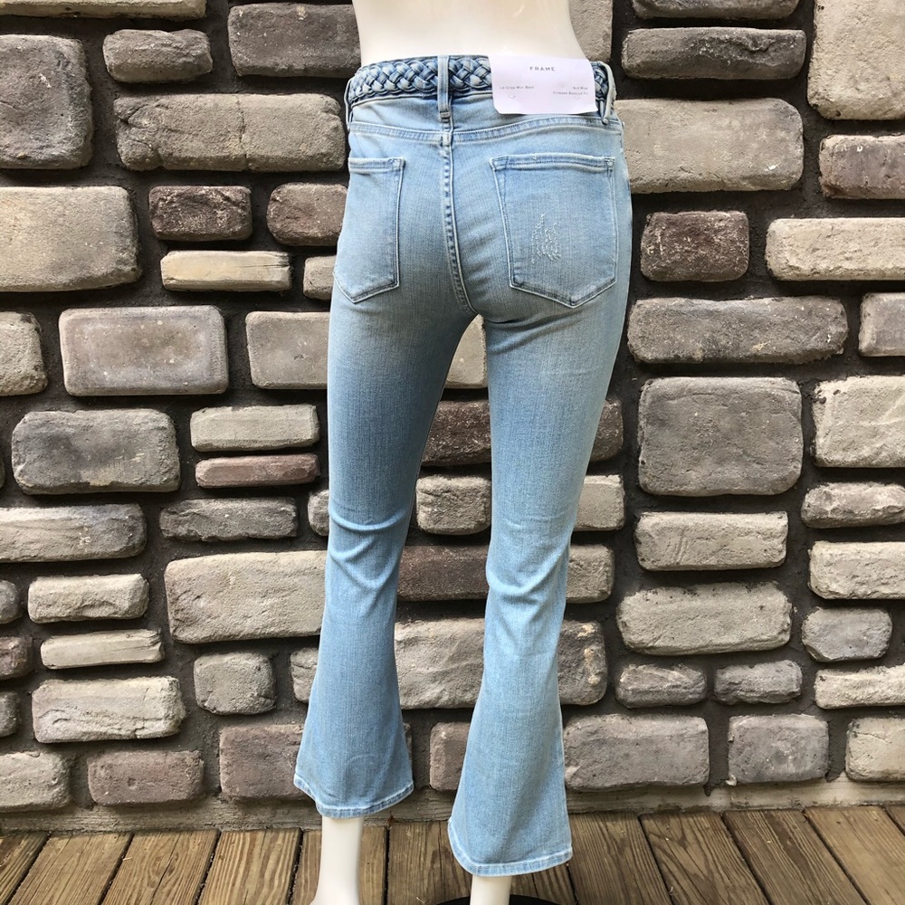 ⭐️HP🧜‍♀️ Frame LeCrop Mini Bootcut Jeans NWT sz27 - Picture 2 of 10